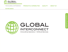 Tablet Screenshot of globalinterconnect.com